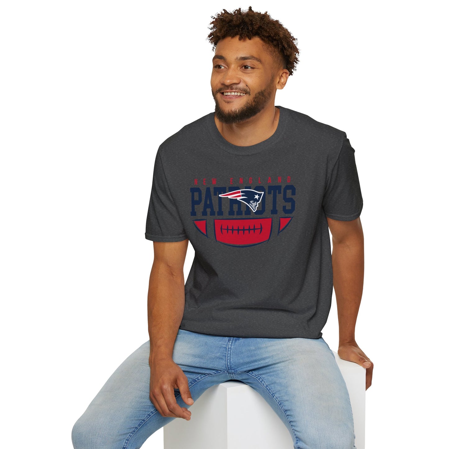 New England Patriots Unisex Softstyle T-Shirt | Sports Apparel, Game Day Outfit, Gift for Fans, Comfortable Tee, NFL Merchandise