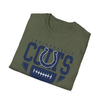 Indianapolis Colts Unisex Softstyle T-Shirt, Football Tee, Game Day Apparel, Casualwear, Sports Fan Gear, Gift for Him/Her