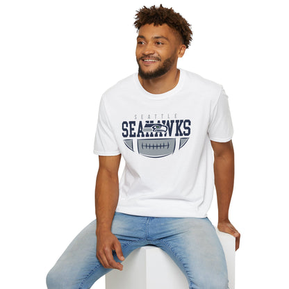 Seattle Seahawks Unisex Softstyle T-Shirt | NFL Fan Apparel, Game Day Shirt, Sports Gift, Casual Wear, Team Spirit Tee