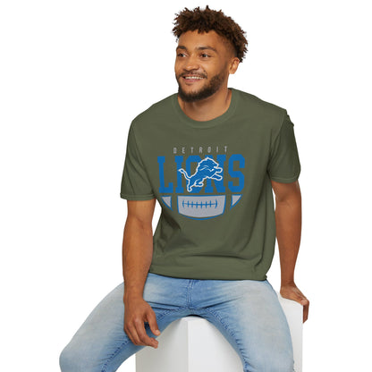 Detroit Lions Unisex Softstyle T-Shirt, Football Fan Tee, Game Day Shirt, Sports Apparel, NFL Merchandise