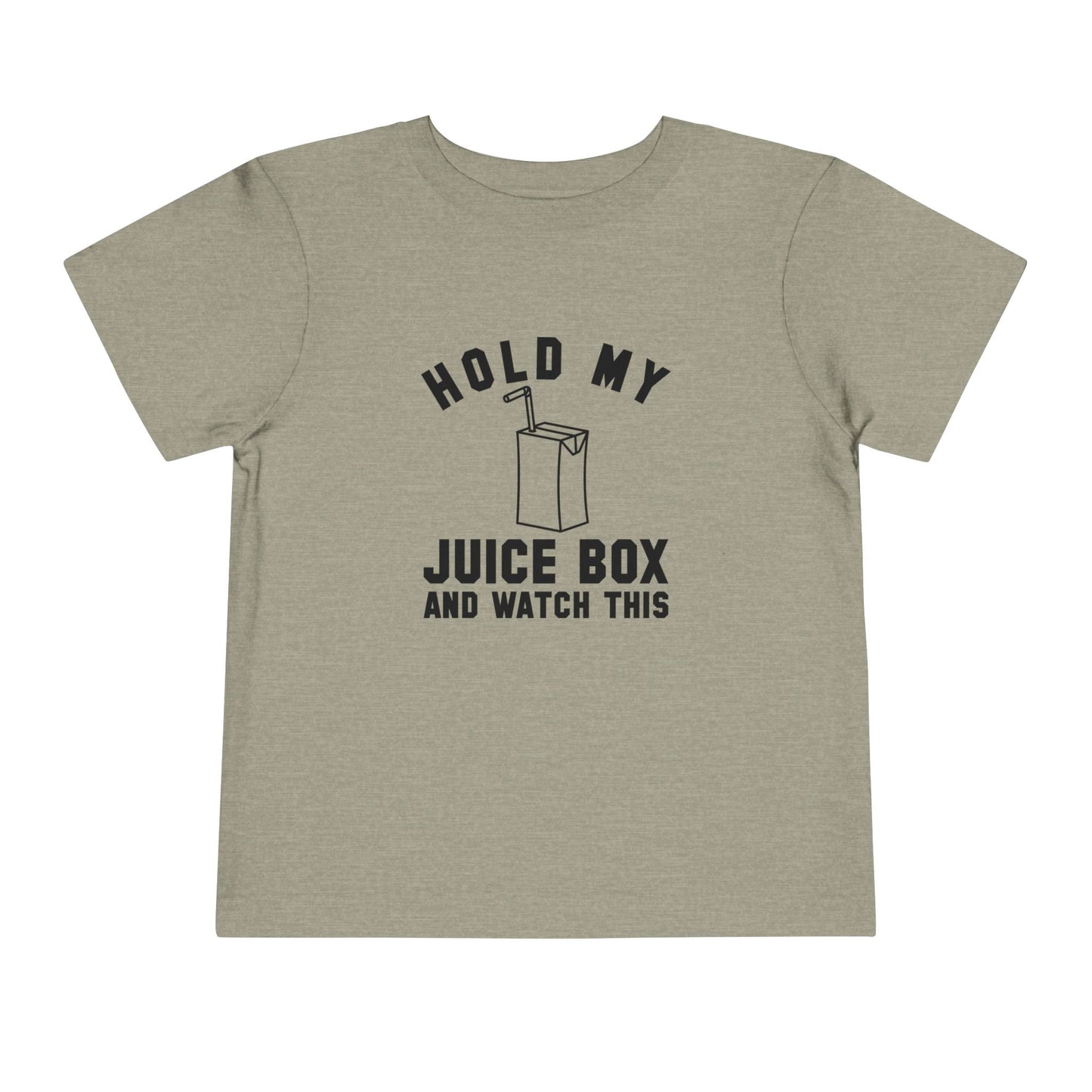 Fun Toddler Tee - "Hold My Juice Box and Watch This" - Perfect for Playdates, Birthdays, Summer Fun, Gift for Kids, Toddler Clothes