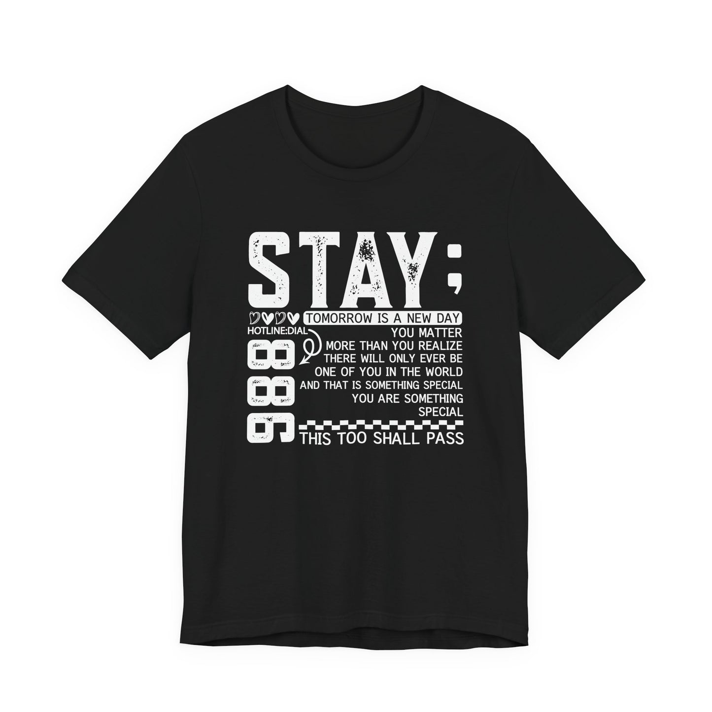 Stay Inspirational Tee, Unisex Motivational Shirt, Positive Quote T-Shirt, Everyday Comfort Wear, Gift for Encouragement