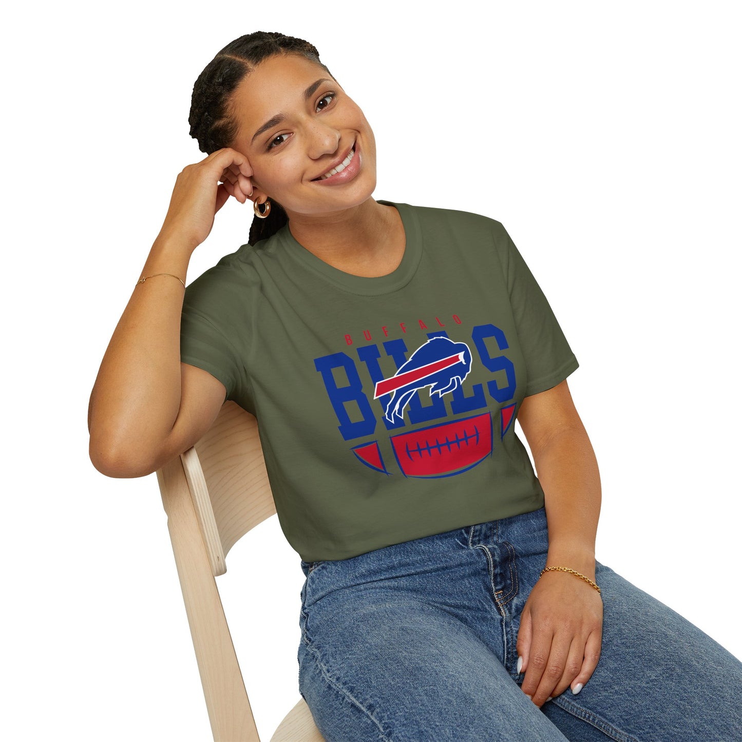 Buffalo Bills Unisex Softstyle T-Shirt | Game Day Attire, Sports Fan Apparel, Casual Wear, Gift for Sports Lovers