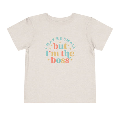 Toddler Boss Tee, Cute Toddler Shirt, Kids Quote T-Shirt, Funny Baby Gift, Small But Mighty Apparel, Birthday Outfit, Playdate Wear
