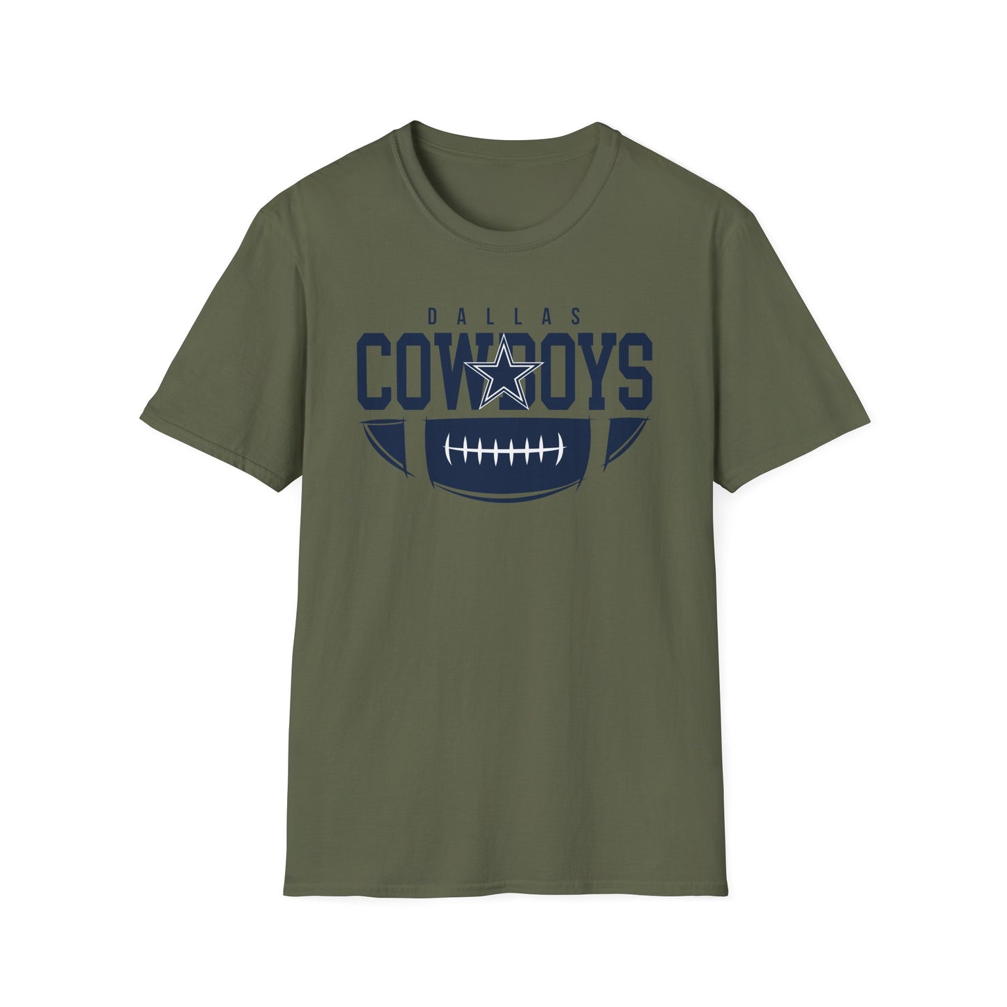 Dallas Cowboys Unisex Softstyle T-Shirt | Casual Fan Gear, Sports Apparel, Game Day Wear, Gift for Football Fans, Team Merchandise
