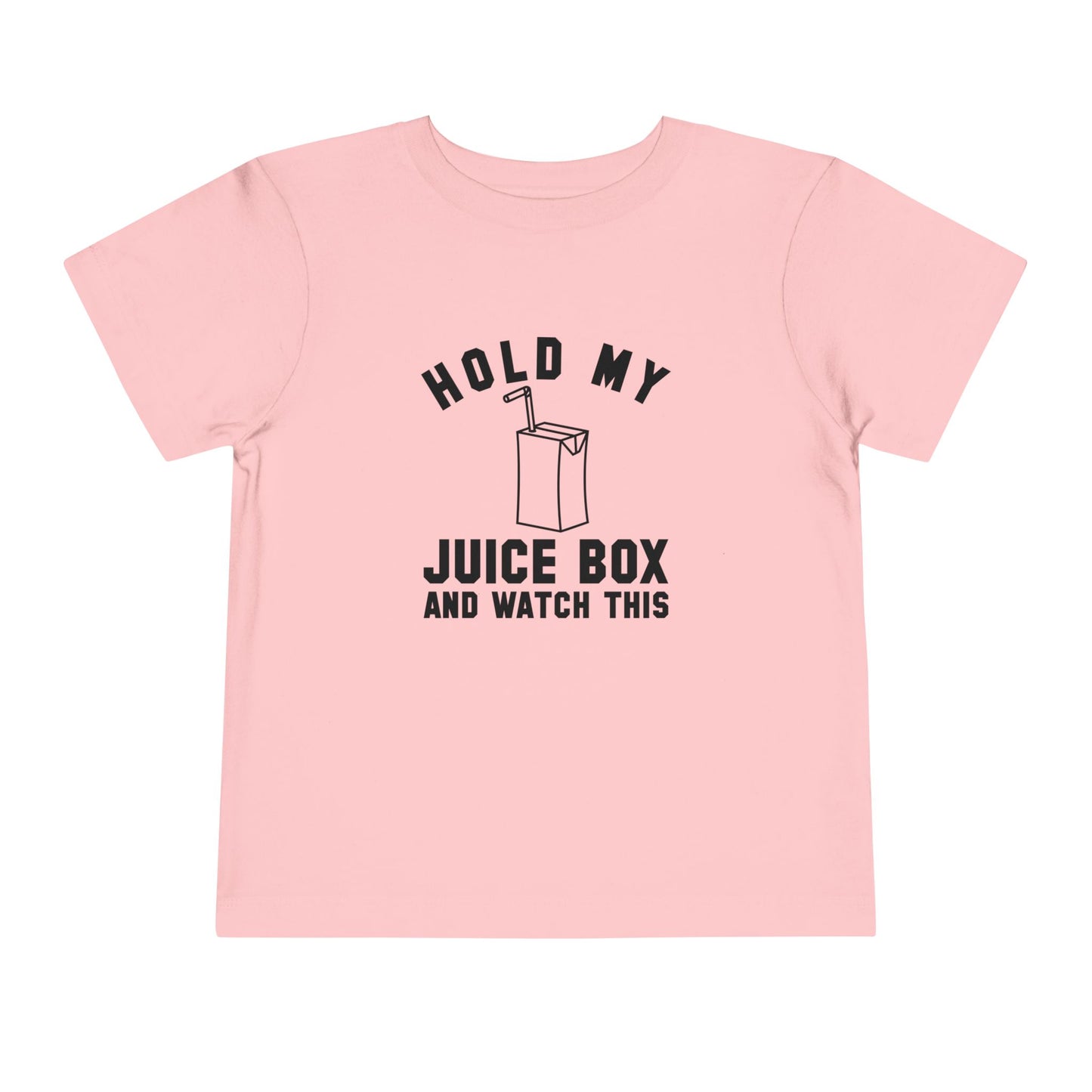 Fun Toddler Tee - "Hold My Juice Box and Watch This" - Perfect for Playdates, Birthdays, Summer Fun, Gift for Kids, Toddler Clothes