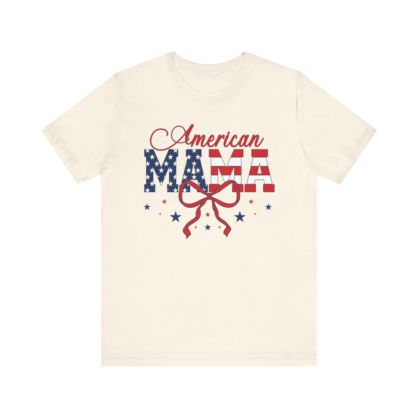 American Mama Patriotic Tee, Fourth of July T-Shirt, Independence Day Shirt, Summer Holiday Apparel, Gift for Moms