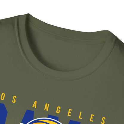 Los Angeles Rams Unisex Softstyle T-Shirt, Football Fan Apparel, Game Day Outfit, Sports Gift, Casual Wear, Team Spirit Tee
