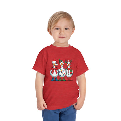 Toddler Tee — Cute Christmas Penguins Trio Holiday Shirt