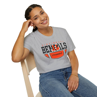 Cincinnati Bengals Fan T-Shirt, Unisex Softstyle Tee, Game Day Shirt, Sports Apparel, Casual Wear