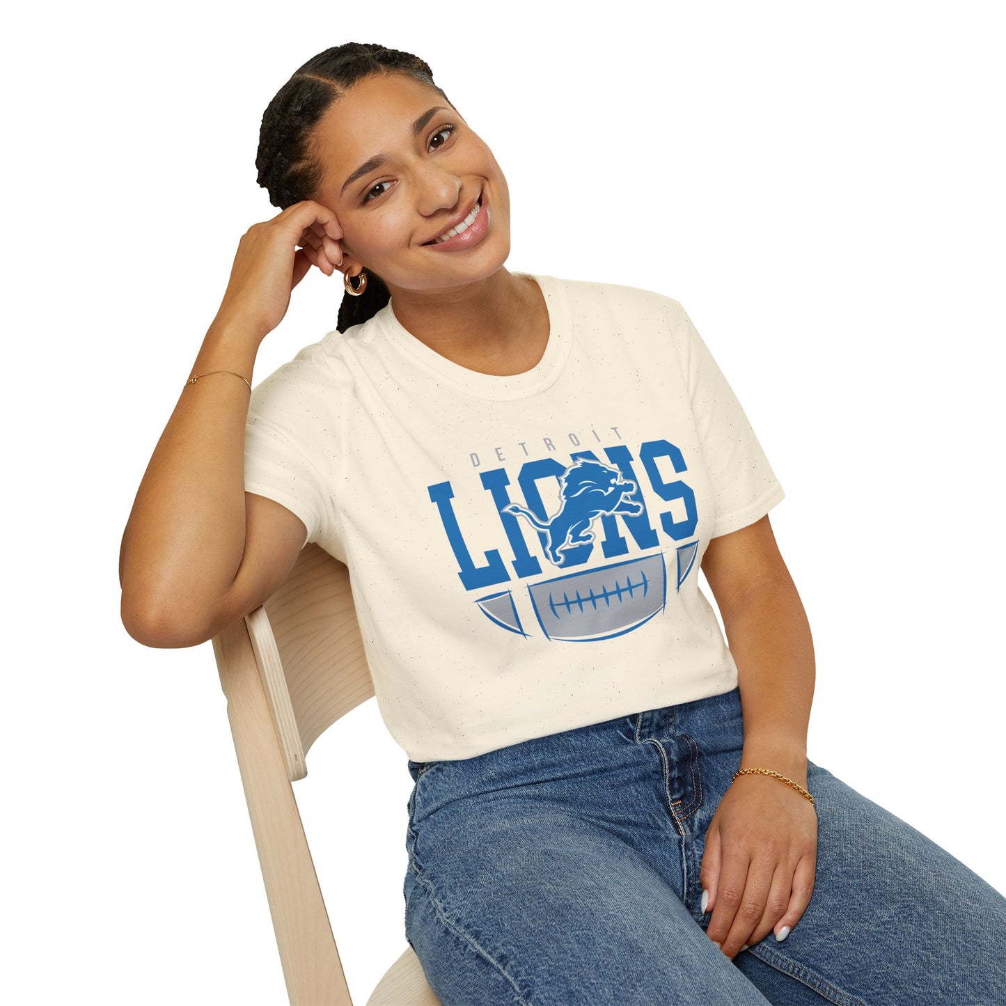Detroit Lions Unisex Softstyle T-Shirt, Football Fan Tee, Game Day Shirt, Sports Apparel, NFL Merchandise