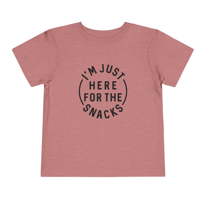 Toddler Snack Time Tee - Fun Kids T-Shirt, Toddler Birthday Gift, Snack Lover Apparel, Cute Playdate Top, Funny Kids Clothing