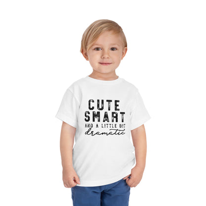 Cute & Smart Toddler Short Sleeve Tee - Fun Gift for Kids, Birthday Outfits, Playtime Apparel, Unique Toddler Fashion