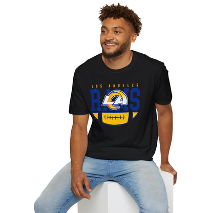 Los Angeles Rams Unisex Softstyle T-Shirt, Football Fan Apparel, Game Day Outfit, Sports Gift, Casual Wear, Team Spirit Tee