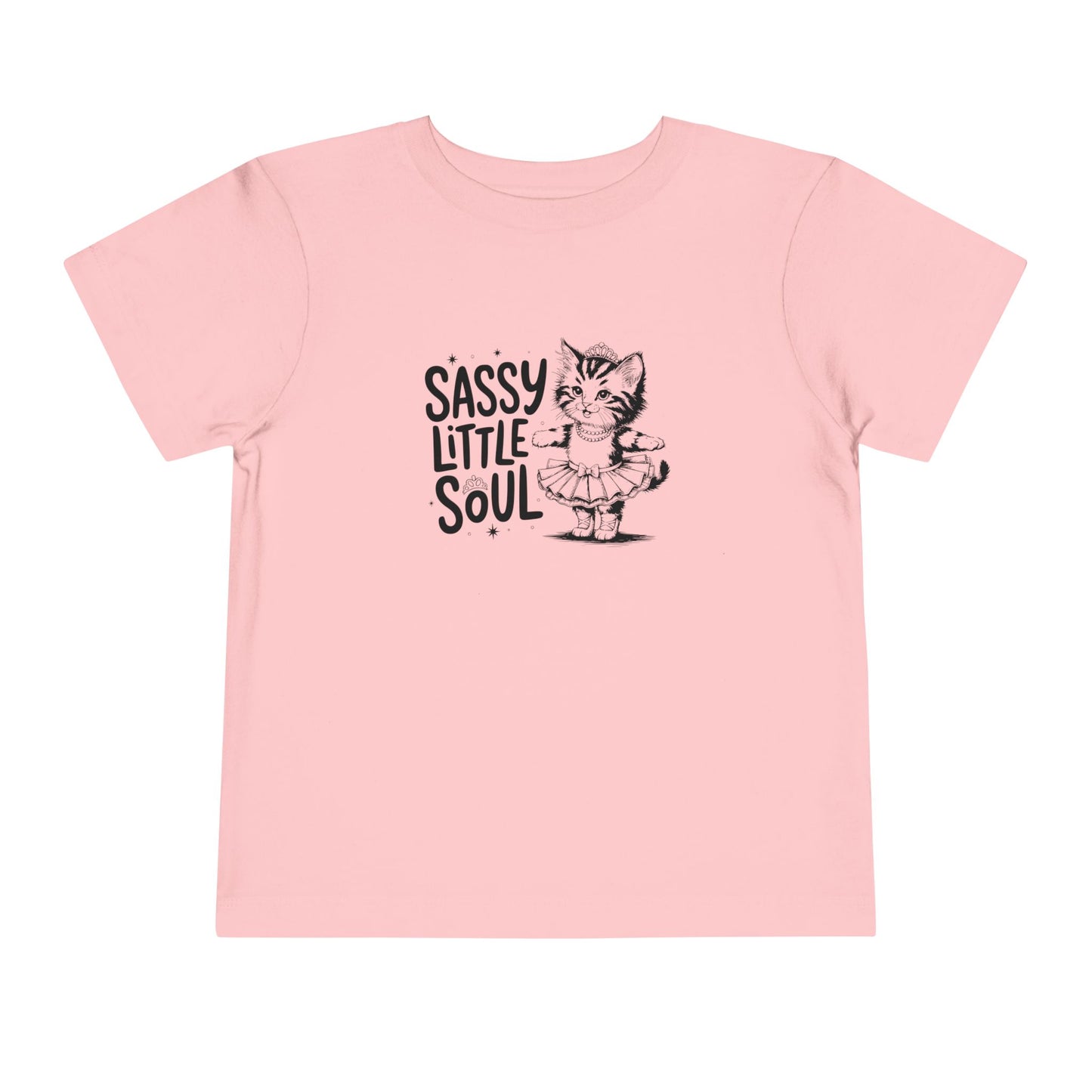 Sassy Little Soul Toddler Tee, Kids Playwear, Cute Cat Shirt, Birthday Gift, Toddler Fashion