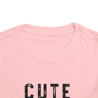 Cute & Smart Toddler Short Sleeve Tee - Fun Gift for Kids, Birthday Outfits, Playtime Apparel, Unique Toddler Fashion
