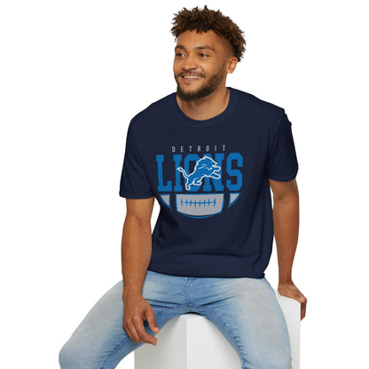 Detroit Lions Unisex Softstyle T-Shirt, Football Fan Tee, Game Day Shirt, Sports Apparel, NFL Merchandise