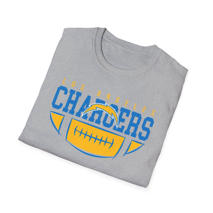 Unisex Softstyle T-Shirt - Chargers Football Pride, Casual Wear, Game Day Tee, Sports Fan Shirt, Gift for Him/Her