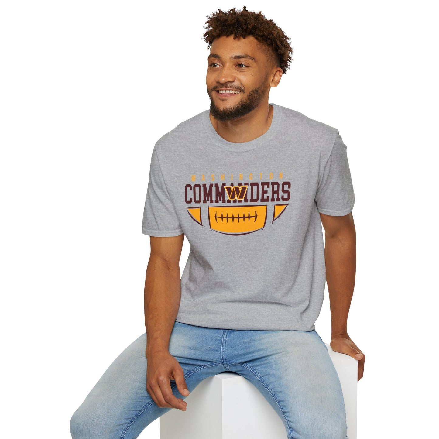 Washington Commanders Unisex Softstyle T-Shirt, Sports Tee, Football Fan Shirt, Casual Wear, Game Day Apparel, Gift for Him or Her