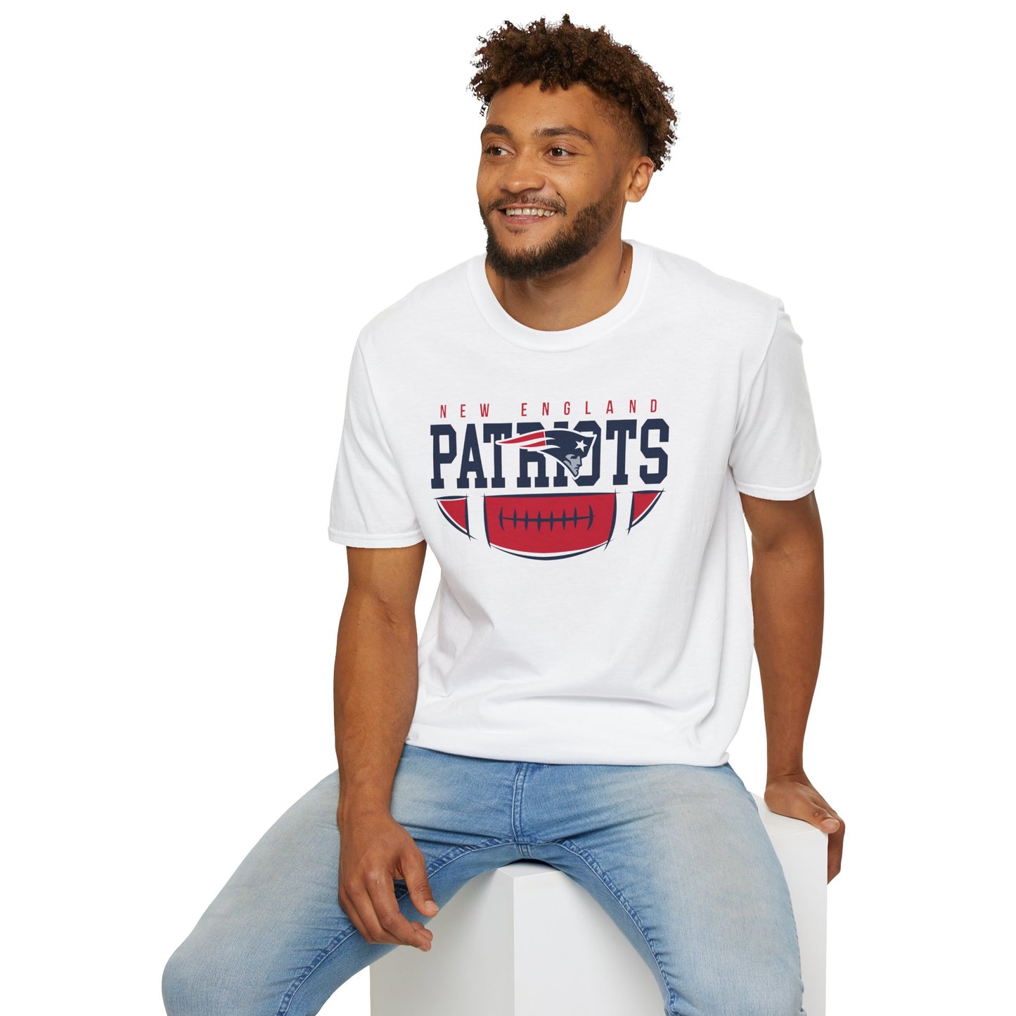 New England Patriots Unisex Softstyle T-Shirt | Sports Apparel, Game Day Outfit, Gift for Fans, Comfortable Tee, NFL Merchandise