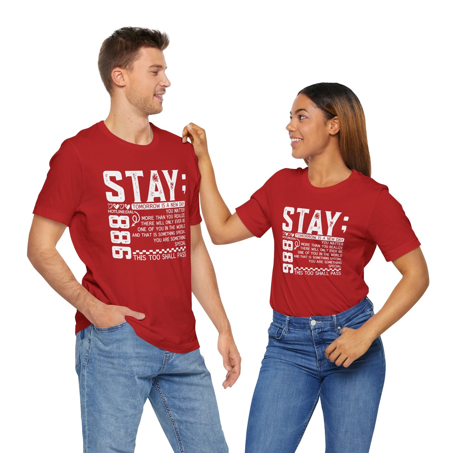 Stay Inspirational Tee, Unisex Motivational Shirt, Positive Quote T-Shirt, Everyday Comfort Wear, Gift for Encouragement