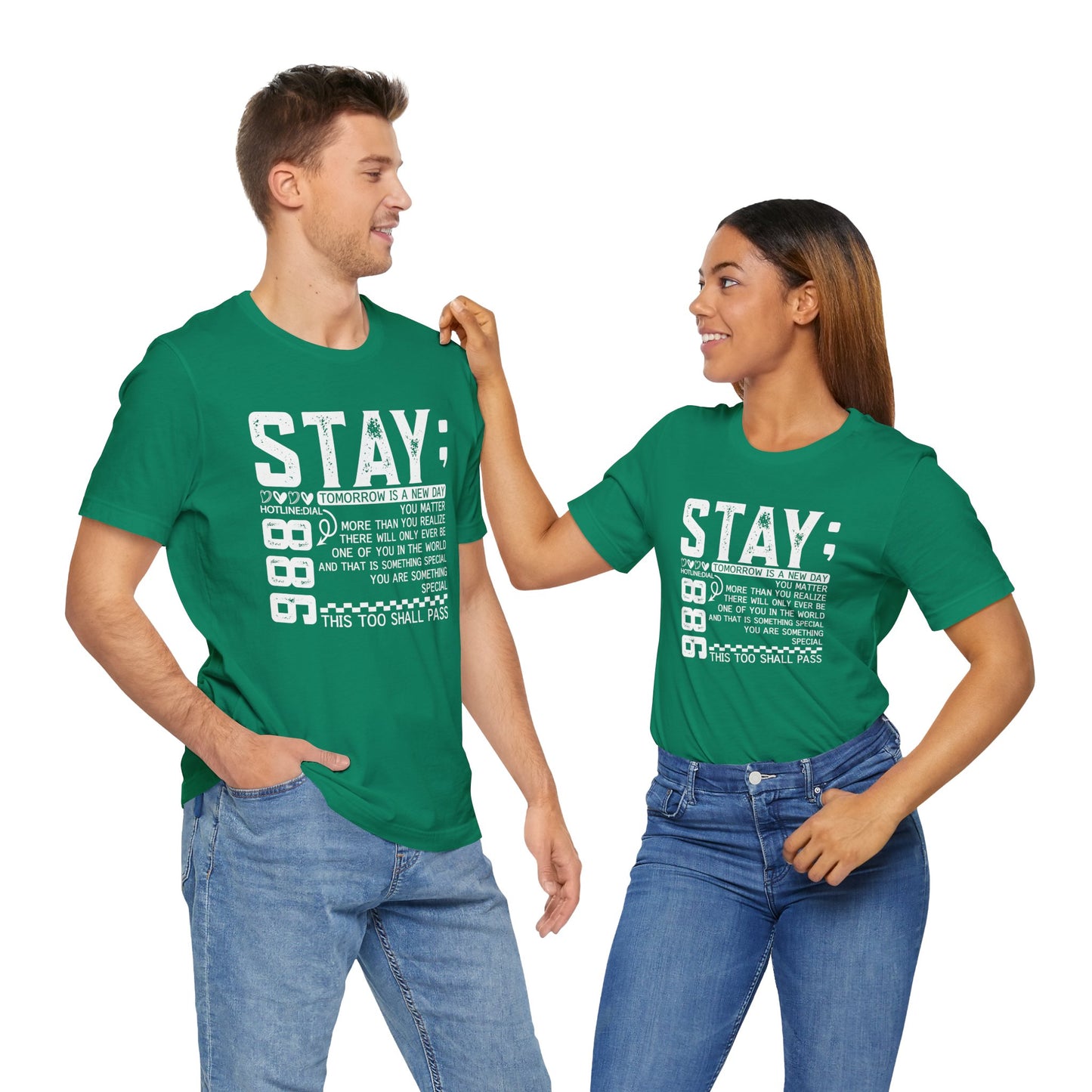 Stay Inspirational Tee, Unisex Motivational Shirt, Positive Quote T-Shirt, Everyday Comfort Wear, Gift for Encouragement