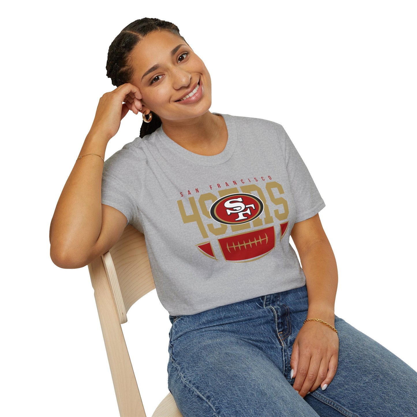 San Francisco 49ers Unisex Softstyle T-Shirt, NFL Fan Apparel, Game Day Tee, Sportswear, Gift for Football Lovers, Casual Style