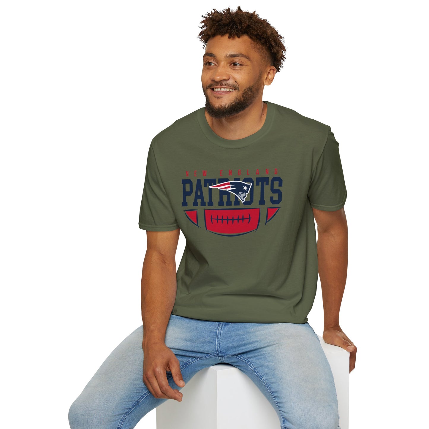 New England Patriots Unisex Softstyle T-Shirt | Sports Apparel, Game Day Outfit, Gift for Fans, Comfortable Tee, NFL Merchandise