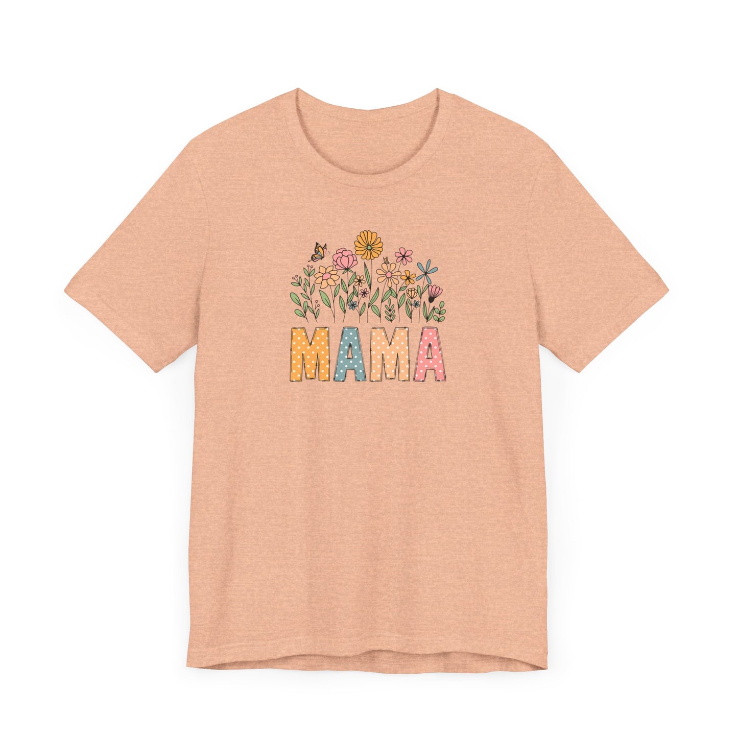 Floral Mama Tee - Perfect for Mother's Day, Baby Showers, Gifts for Moms, Casual Wear, Spring Fashion