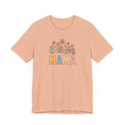 Floral Mama Tee - Perfect for Mother's Day, Baby Showers, Gifts for Moms, Casual Wear, Spring Fashion
