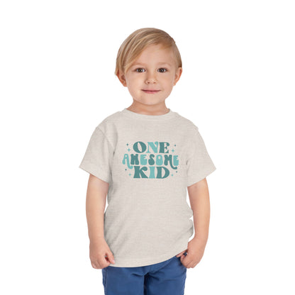 Awesome Kid Toddler Tee, Cute Toddler T-Shirt, Birthday Gift for Kids, Fun Kids Apparel, One Awesome Kid Shirt, Playful Kids Outfit